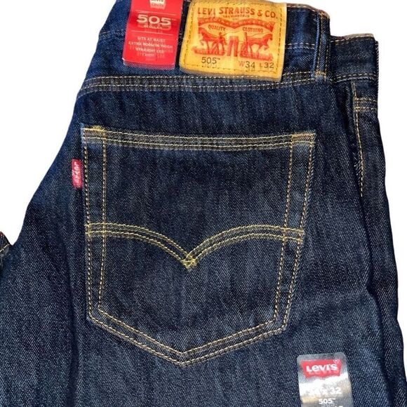 NWT Men’s 505 Regular Fit Levi’s Size 34/32 - Picture 1 of 5